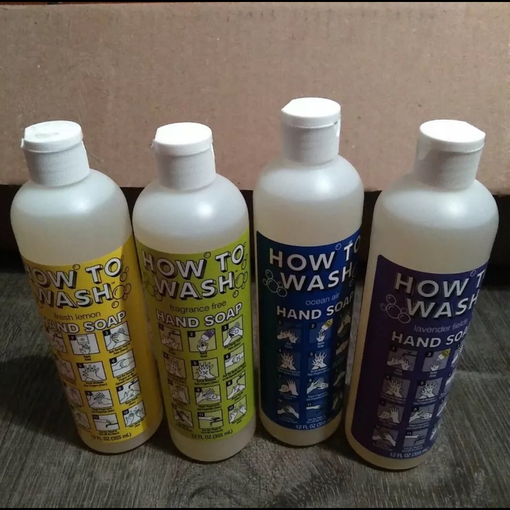 4pk How To Wash Naturally Derived Hand Soap